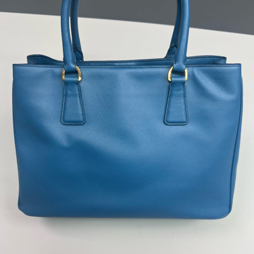 Prada Galleria Tote Saffiano Calfskin Blue