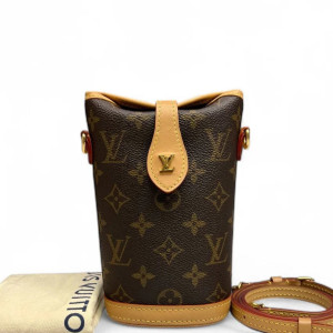 Louis Vuitton Fold Me Pouch Monogram Brown
