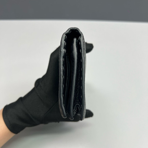 Fendi Continental Wallet Calfskin Dark Grey