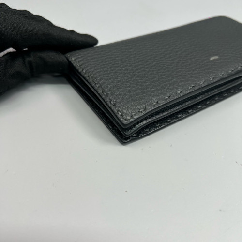 Fendi Continental Wallet Calfskin Dark Grey