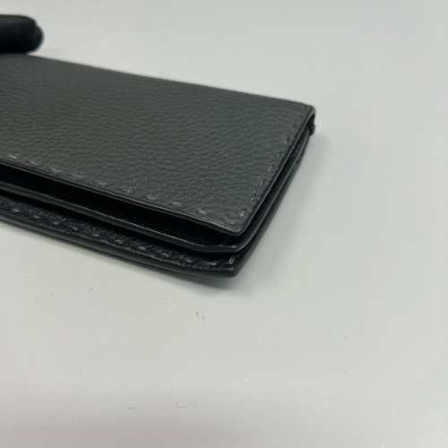 Fendi Continental Wallet Calfskin Dark Grey