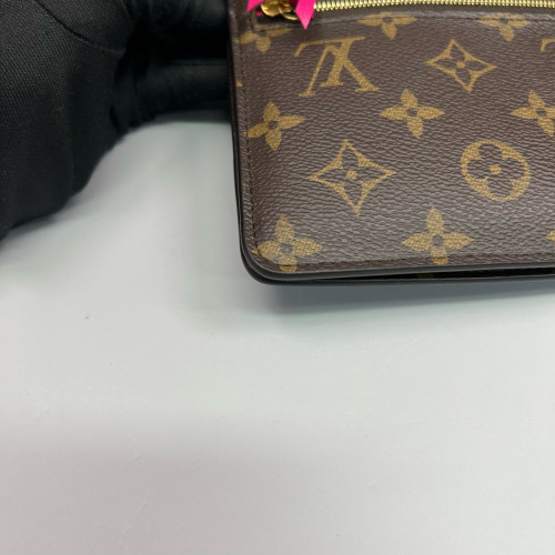 Louis Vuitton Continental Wallet Monogram Brown Blue White