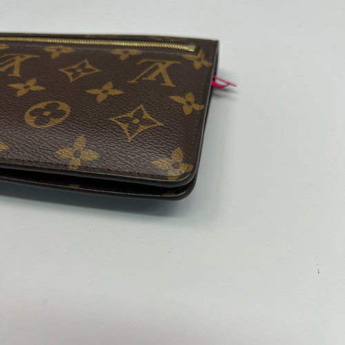 Louis Vuitton Continental Wallet Monogram Brown Blue White