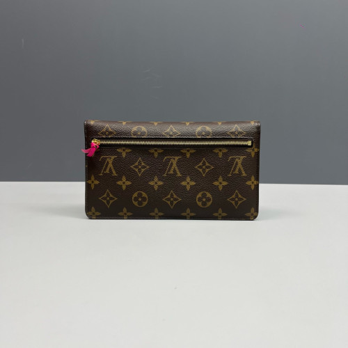 Louis Vuitton Continental Wallet Monogram Brown Blue White
