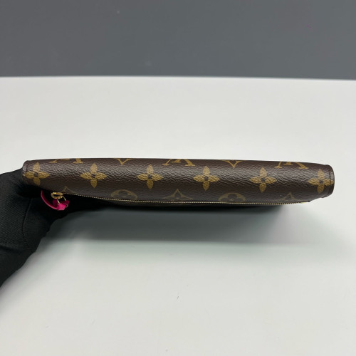 Louis Vuitton Continental Wallet Monogram Brown Blue White