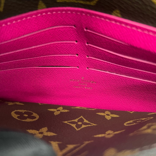 Louis Vuitton Continental Wallet Monogram Brown Blue White