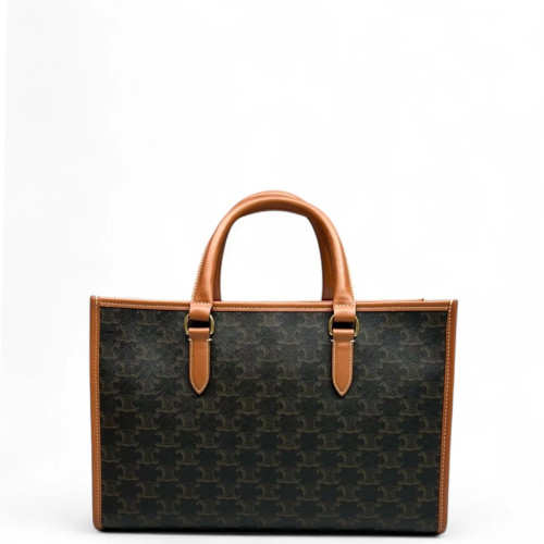 Celine Mini Horizontal Cabas Triomphe Brown Black