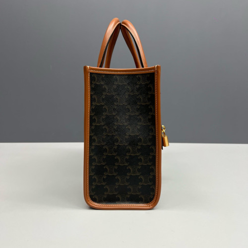 Celine Mini Horizontal Cabas Triomphe Brown Black