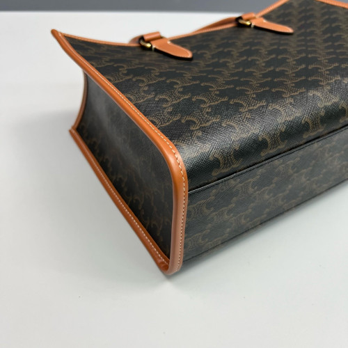 Celine Mini Horizontal Cabas Triomphe Brown Black