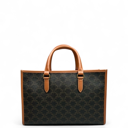 Celine Mini Horizontal Cabas Triomphe Brown Black