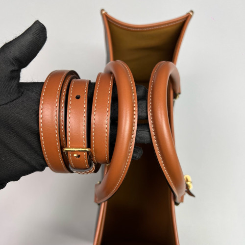 Celine Mini Horizontal Cabas Triomphe Brown Black