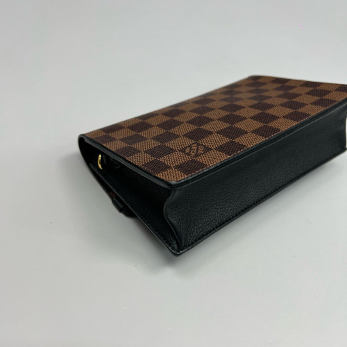Louis Vuitton Vavin Chain Wallet Damier Ebene Black