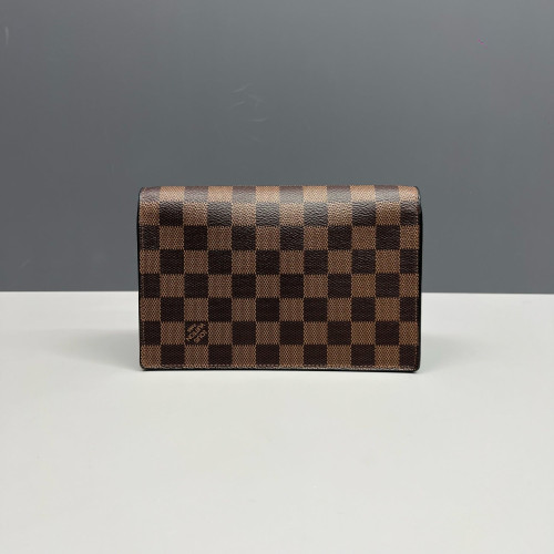 Louis Vuitton Vavin Chain Wallet Damier Ebene Black