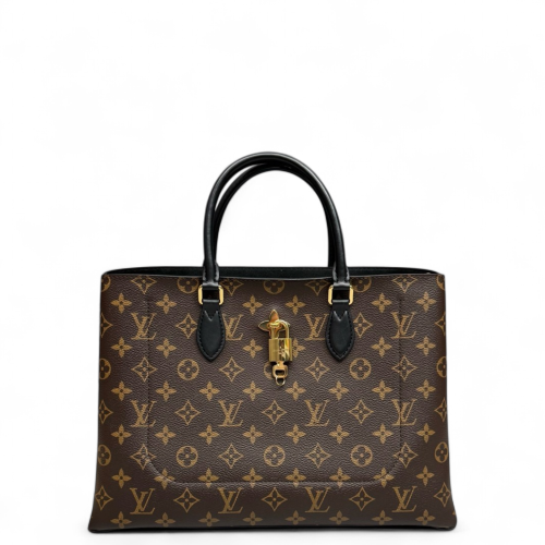 Louis Vuitton Flower Tote Monogram Brown Black