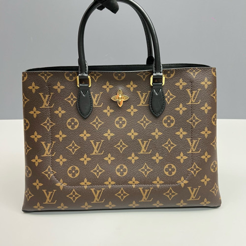 Louis Vuitton Flower Tote Monogram Brown Black