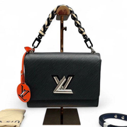 Louis Vuitton Twist Top Handle MM Epi Black