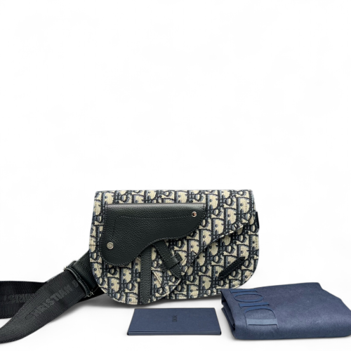 Dior Saddle Bag Oblique Black Beige Dior Saddle Bag Oblique Black Beige
