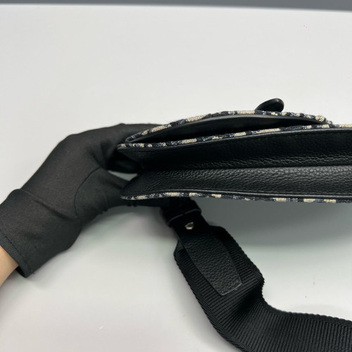 Dior Saddle Bag Oblique Black Beige Dior Saddle Bag Oblique Black Beige