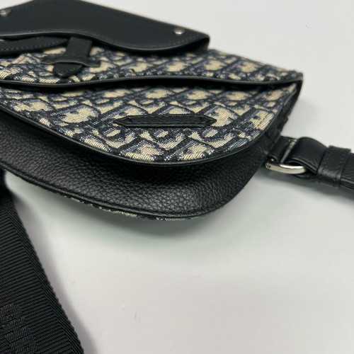 Dior Saddle Bag Oblique Black Beige Dior Saddle Bag Oblique Black Beige