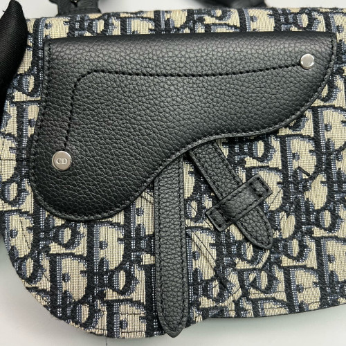 Dior Saddle Bag Oblique Black Beige Dior Saddle Bag Oblique Black Beige