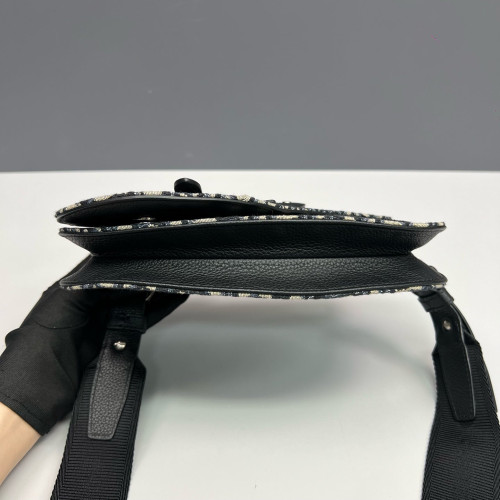 Dior Saddle Bag Oblique Black Beige Dior Saddle Bag Oblique Black Beige