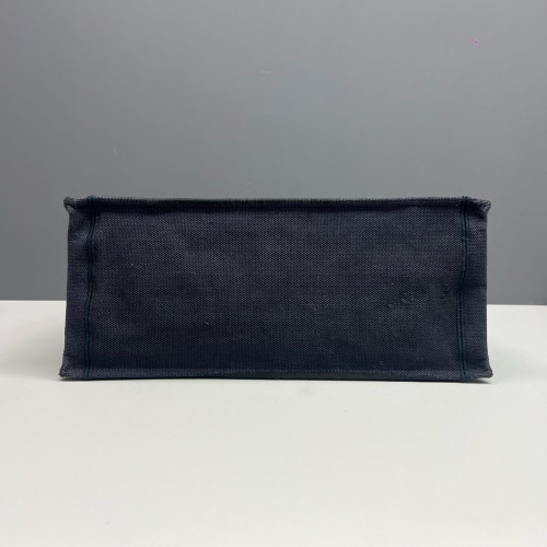 Dior Large Book Tote Canvas White Navy Black