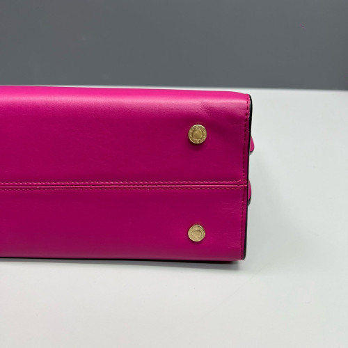 Bvlgari Tote Bag Calfskin Black Fuchsia