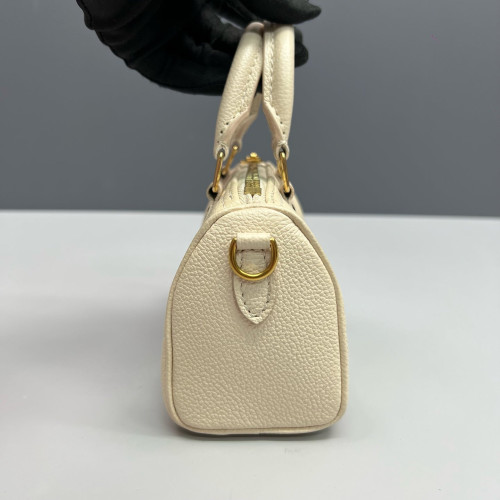 Louis Vuitton Nano Speedy Bandouliere Monogram Empreinte Giant Beige Clair