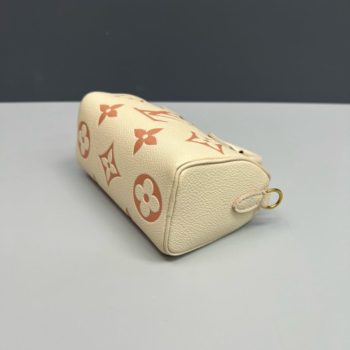 Louis Vuitton Nano Speedy Bandouliere Monogram Empreinte Giant Beige Clair