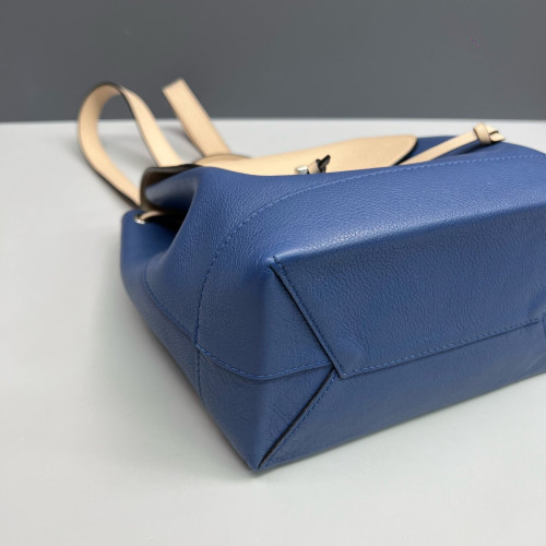 Louis Vuitton Lockme Backpack PM Calfskin Blue Beige