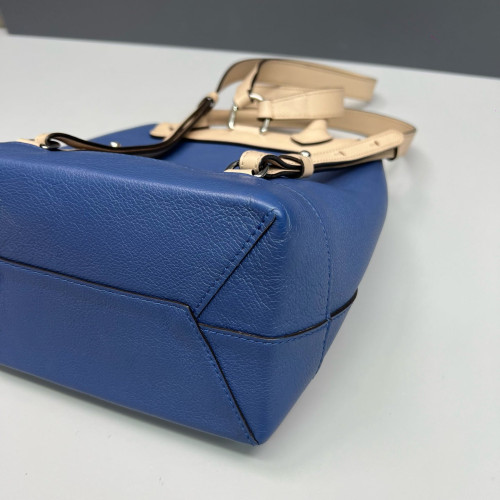 Louis Vuitton Lockme Backpack PM Calfskin Blue Beige