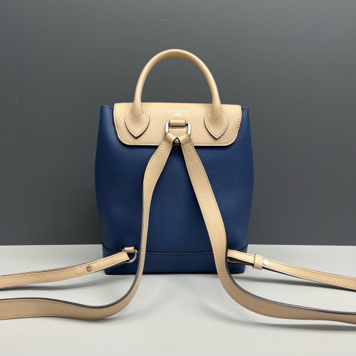 Louis Vuitton Lockme Backpack PM Calfskin Blue Beige