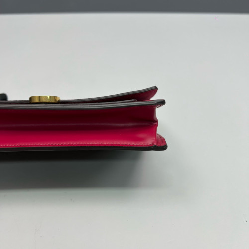 Louis Vuitton Flore Chain Wallet Monogram Brown Magenta
