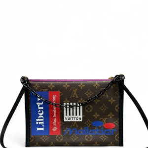 Louis Vuitton Crossbody Bag Monogram Brown Black Purple Louis Vuitton Crossbody Bag Monogram Brown Black Purple