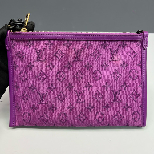 Louis Vuitton Crossbody Bag Monogram Brown Black Purple