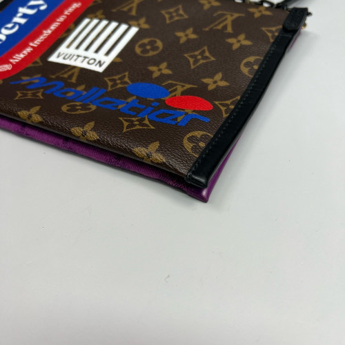 Louis Vuitton Crossbody Bag Monogram Brown Black Purple