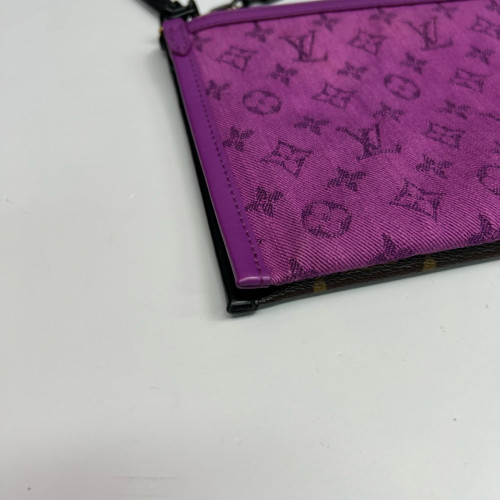 Louis Vuitton Crossbody Bag Monogram Brown Black Purple
