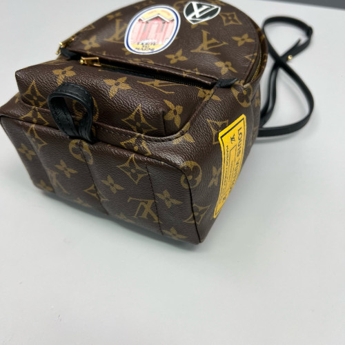 Louis Vuitton Palm Springs Backpack Mini Monogram Brown Black