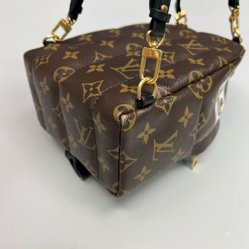 Louis Vuitton Palm Springs Backpack Mini Monogram Brown Black