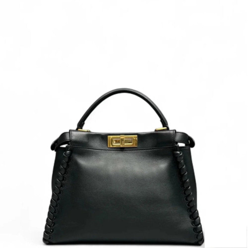 Fendi Peekaboo Iconic Medium Calfskin Black
