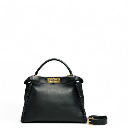 Fendi Peekaboo Iconic Medium Calfskin Black