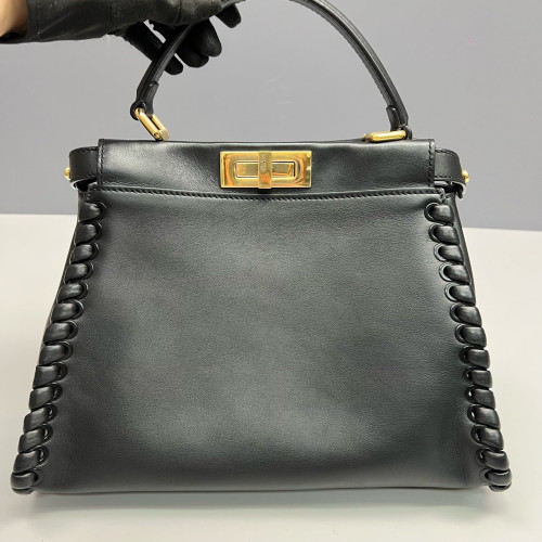 Fendi Peekaboo Iconic Medium Calfskin Black
