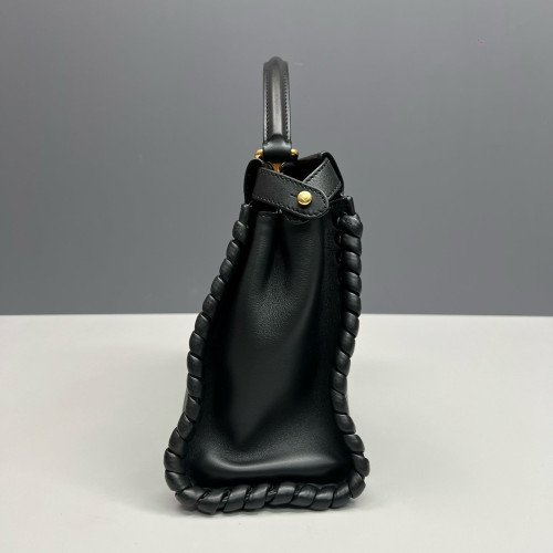 Fendi Peekaboo Iconic Medium Calfskin Black