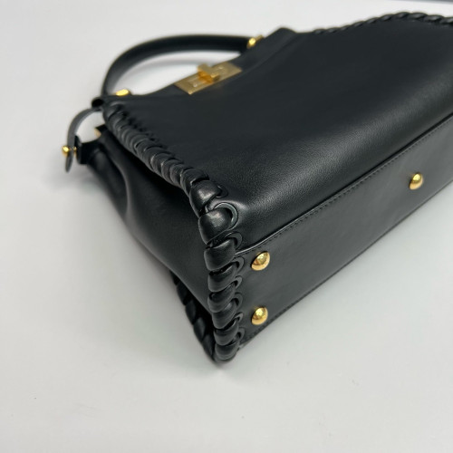Fendi Peekaboo Iconic Medium Calfskin Black