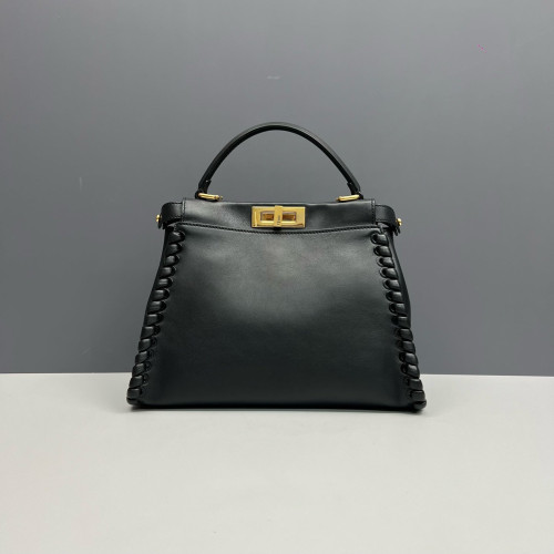 Fendi Peekaboo Iconic Medium Calfskin Black