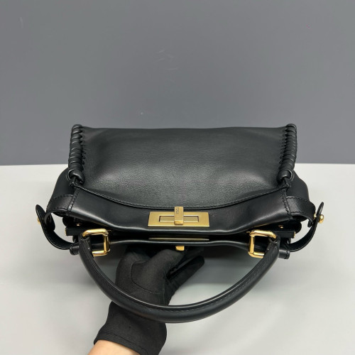 Fendi Peekaboo Iconic Medium Calfskin Black