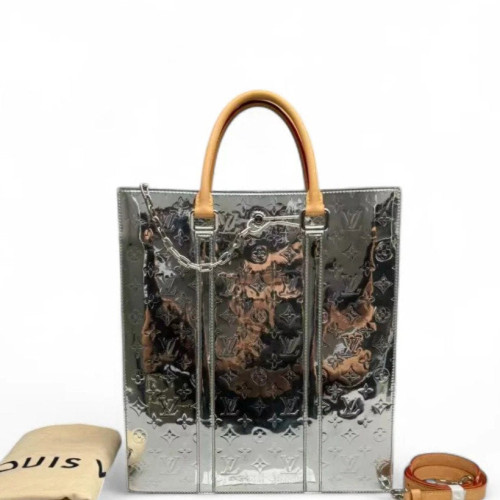 Louis Vuitton Sac Plat Gm Monogram Mirror Silver Louis Vuitton Sac Plat Gm Monogram Mirror Silver