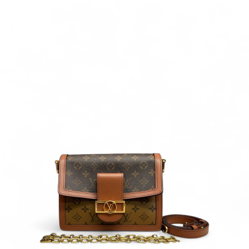 Louis Vuitton Dauphine MM Reverse Monogram Brown Tan