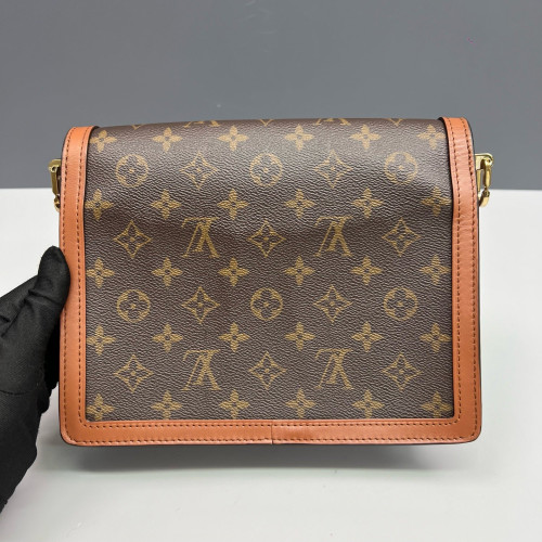 Louis Vuitton Dauphine MM Reverse Monogram Brown Tan