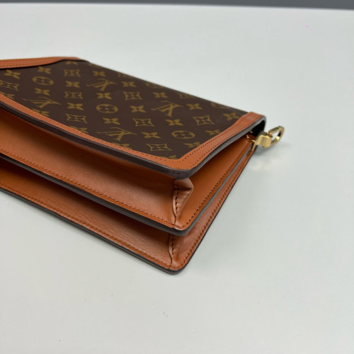 Louis Vuitton Dauphine MM Reverse Monogram Brown Tan